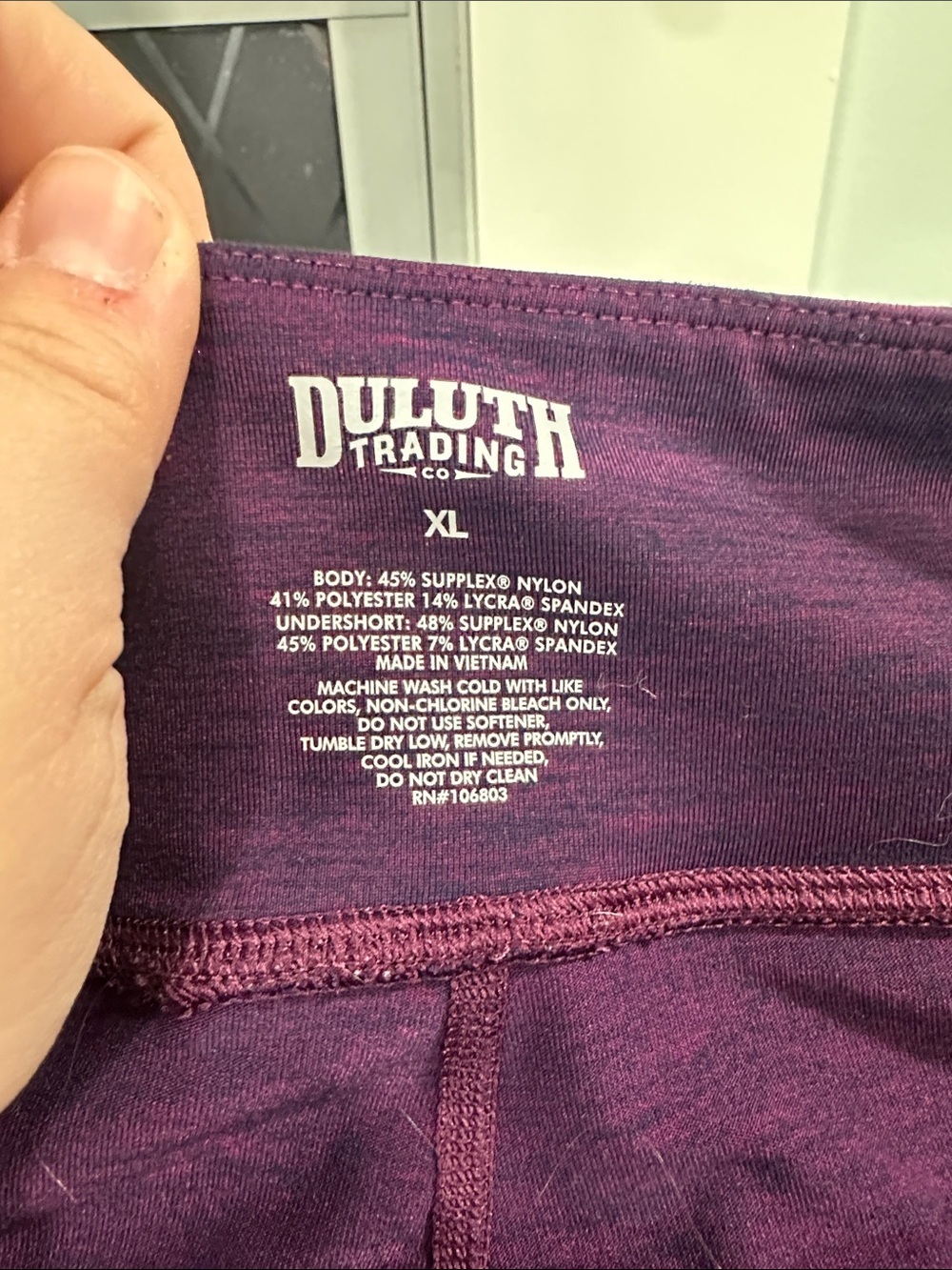 2 Duluth Trading Co Purple & Black Mini Skorts - Picture 2 of 7